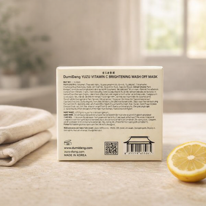 Brightening | Yuzu Vitamin C Wash Off Mask by DumiDang – 4.94 fl oz