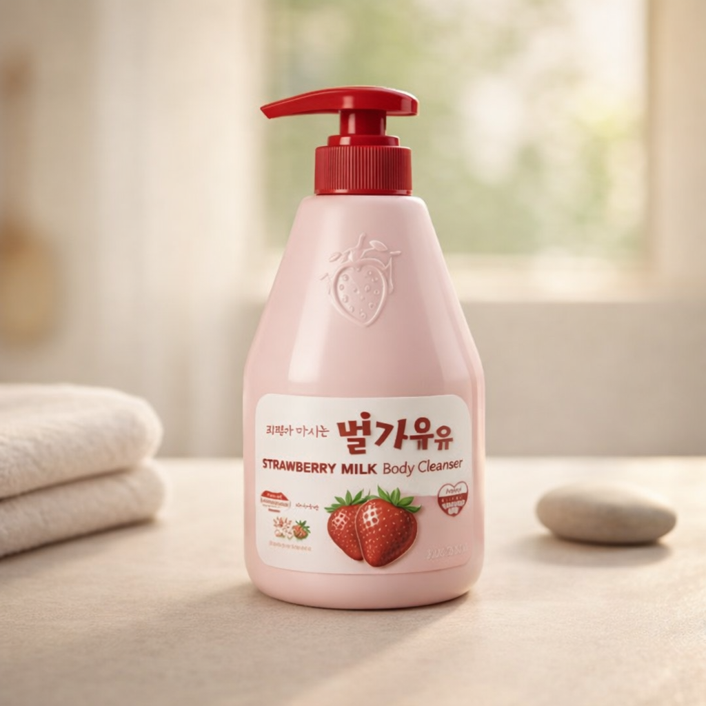 Hydrating Cleanse | Strawberry Milk Body Cleanser by Kwailnara – 19.75 fl oz