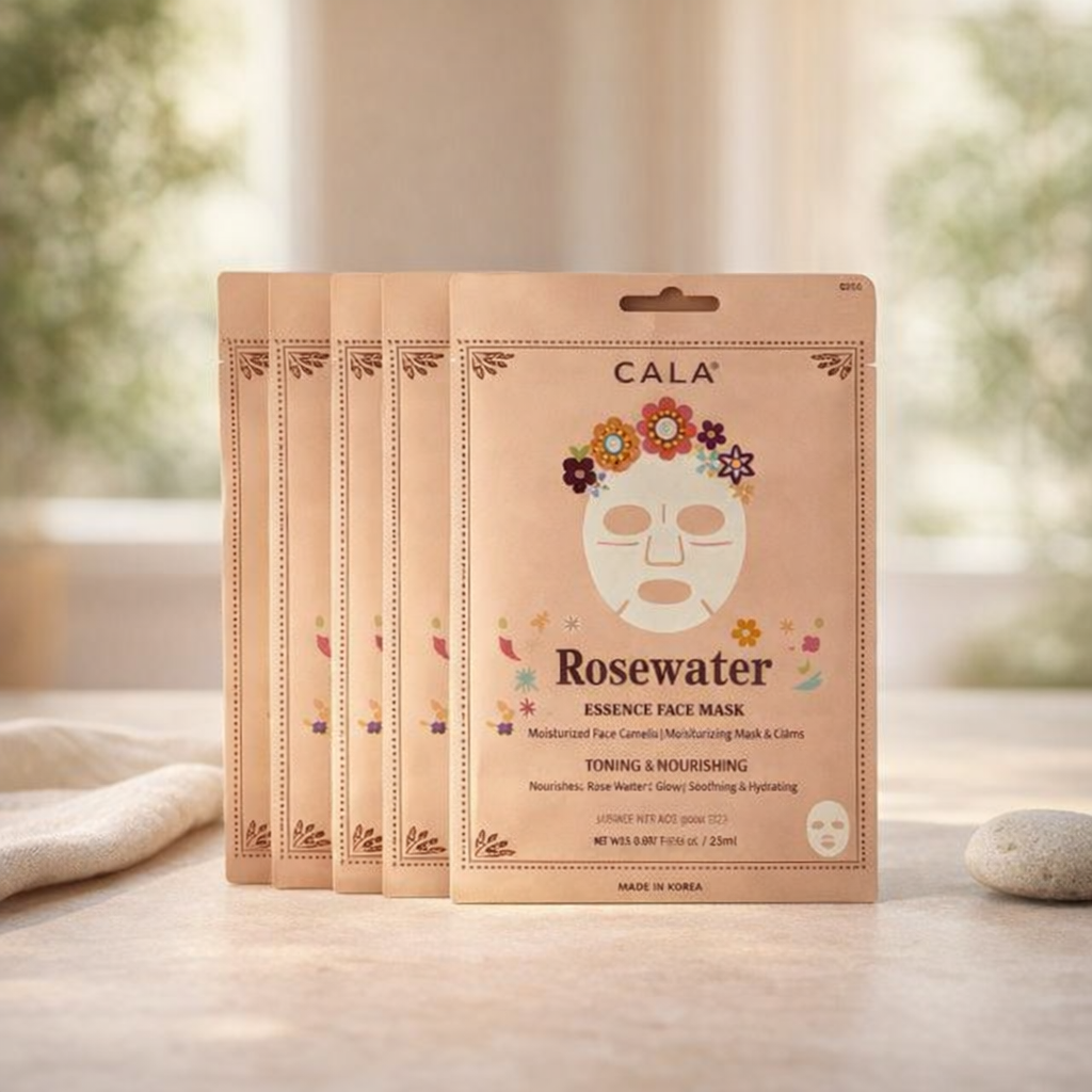 Toning & Nourishing | Rosewater Essence Face Mask by CALA – 0.8 fl oz