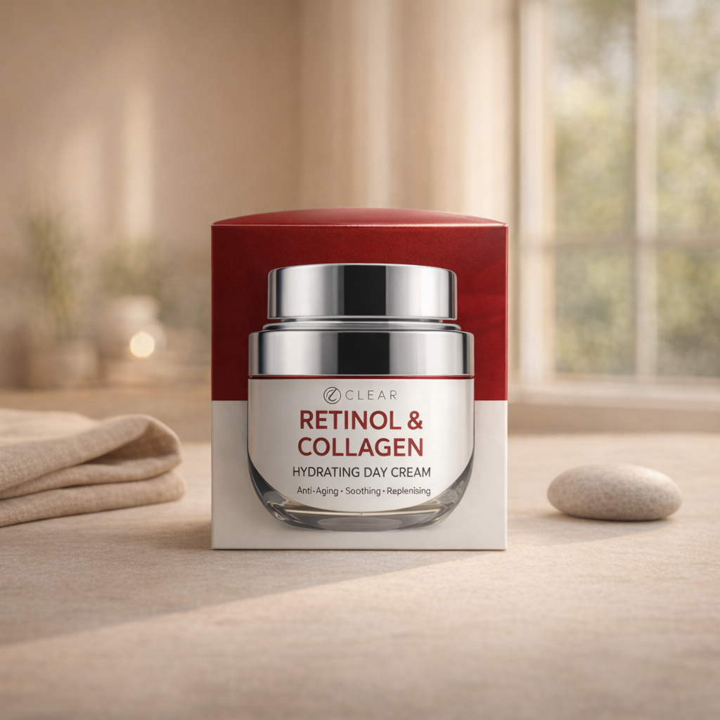 Hydrating | Retinol & Collagen Day Cream by CB CLEAR – 1.69 fl oz