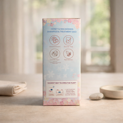 Cherry Blossom | Shampoo & Treatment by Honey & Macadamia – 16.90 fl oz