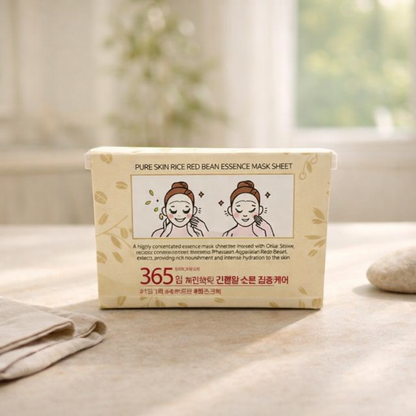 Hydrating | Rice Red Bean Essence Mask Sheet by esfolio – 13.53 fl oz