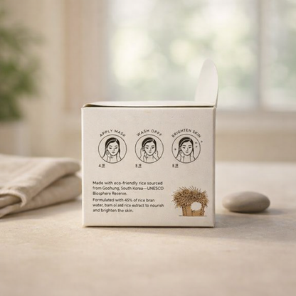 Brightening | Rice Brightening Mask Wash Off by MIDHA – 3.38 fl oz