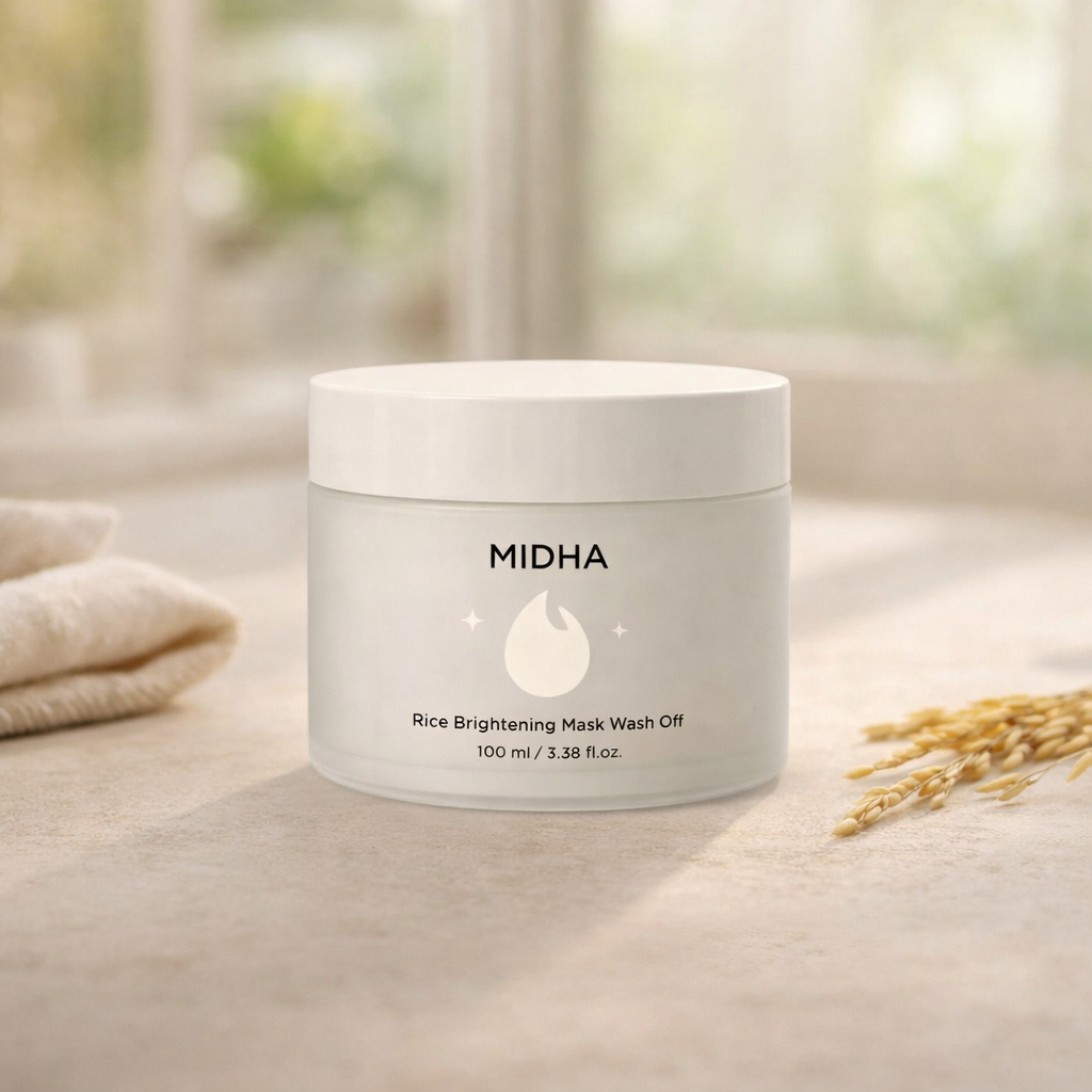 Brightening | Rice Brightening Mask Wash Off by MIDHA – 3.38 fl oz