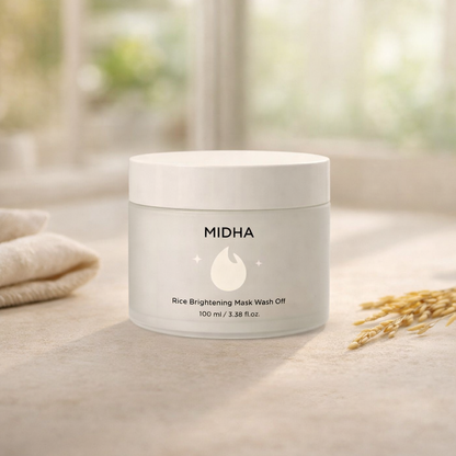 Brightening | Rice Brightening Mask Wash Off by MIDHA – 3.38 fl oz
