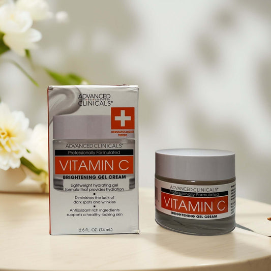 Vitamin C Brightening Gel-Cream by Advanced Clinicals 2oz.