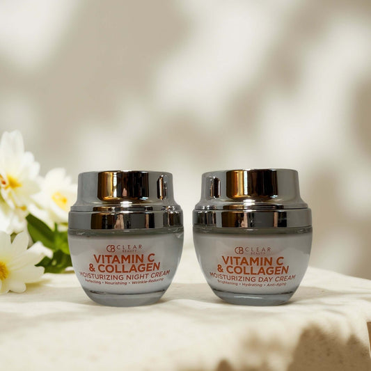 Vitamin C & Collagen Day and Night Cream duo by Clear Beauty