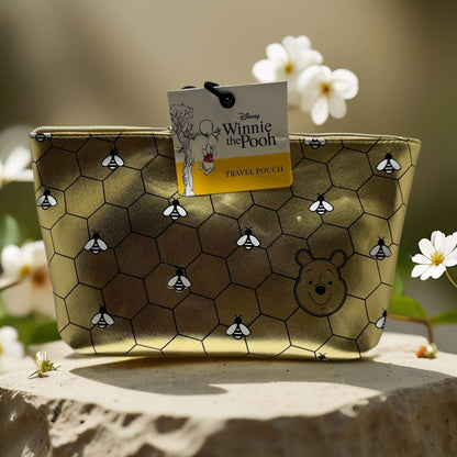 Bee Kind Storage | Winnie the Pooh Gold Travel Pouch – Disney Edition